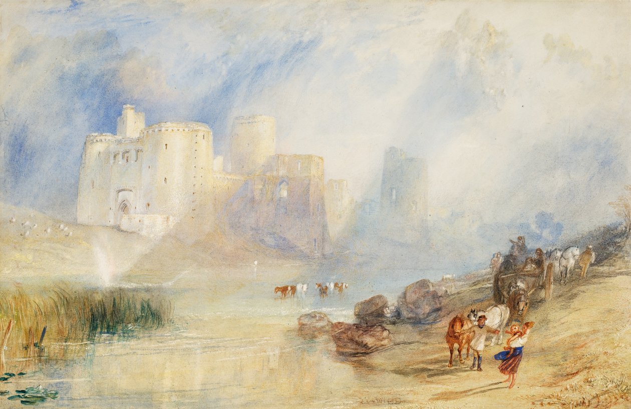 Kidwelly Castle, Carmarthenshire (akvarel) od Joseph Mallord William Turner