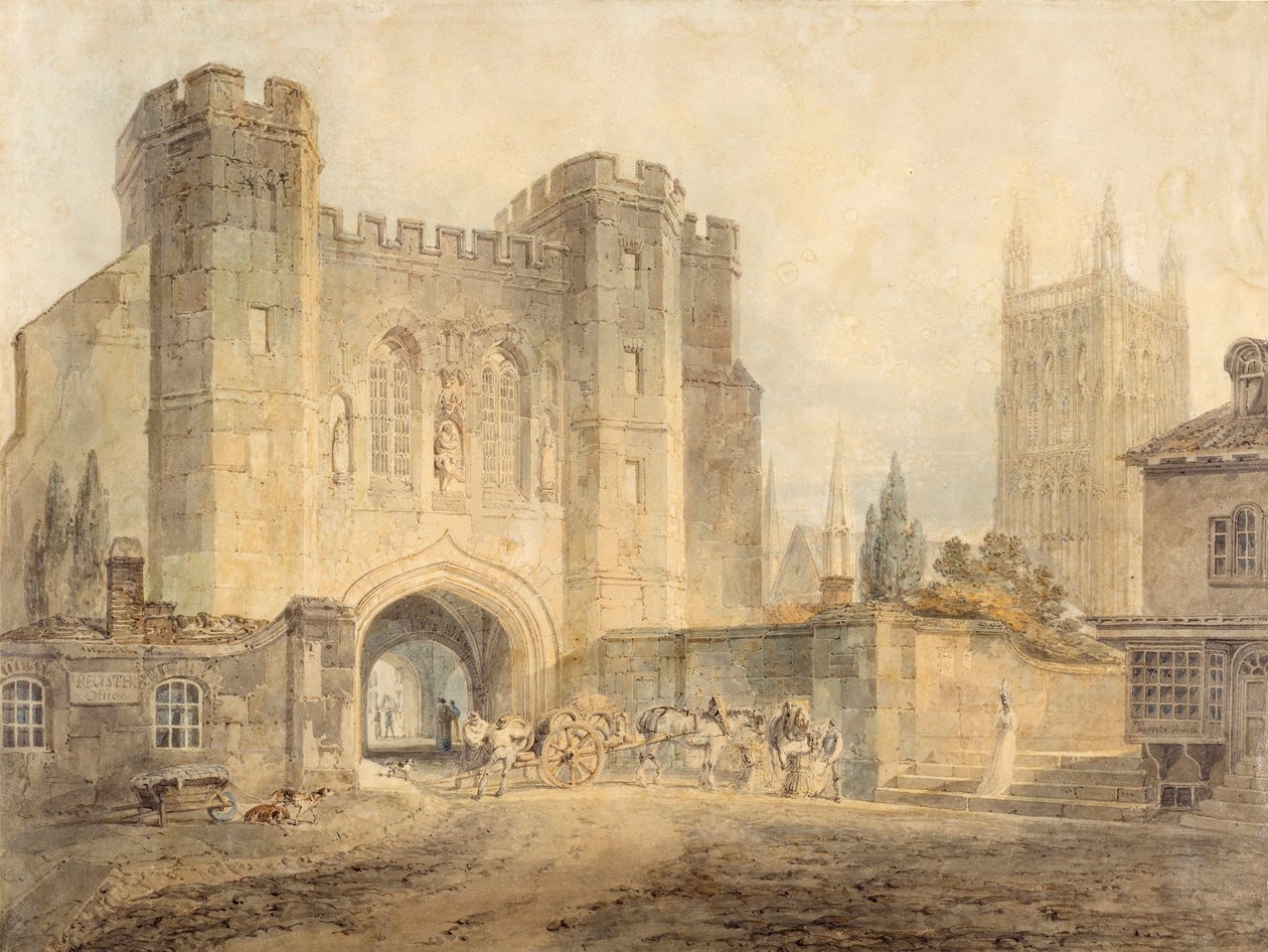 Brána krále Edgara, Worcester od Joseph Mallord William Turner
