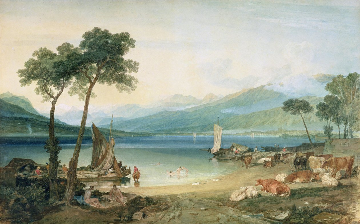Ženevské jezero a Mont Blanc od Joseph Mallord William Turner