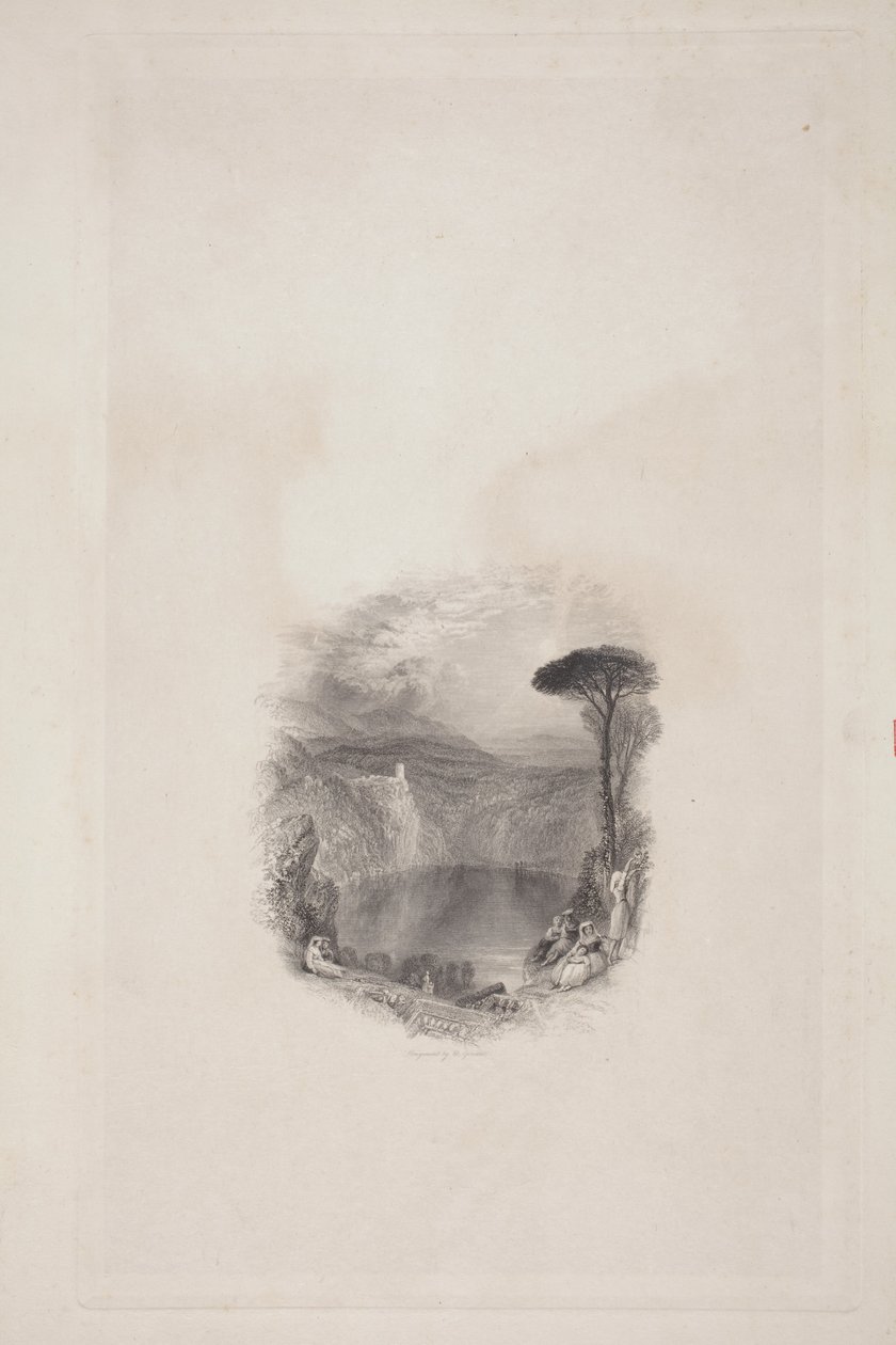 Jezero Nemi (Broadleyovy básně) od Joseph Mallord William Turner