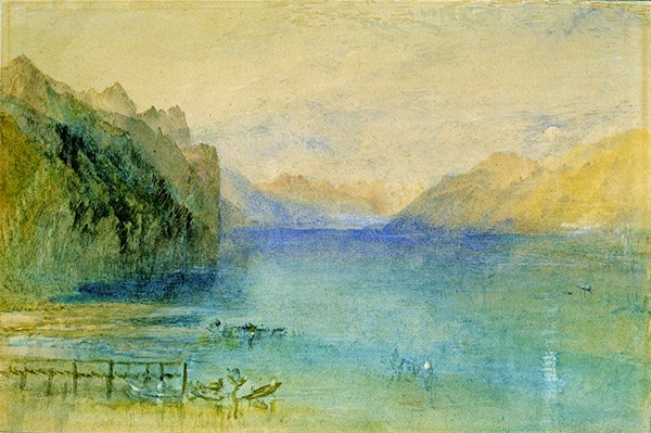 Lausanne (akvarel na papíře) od Joseph Mallord William Turner