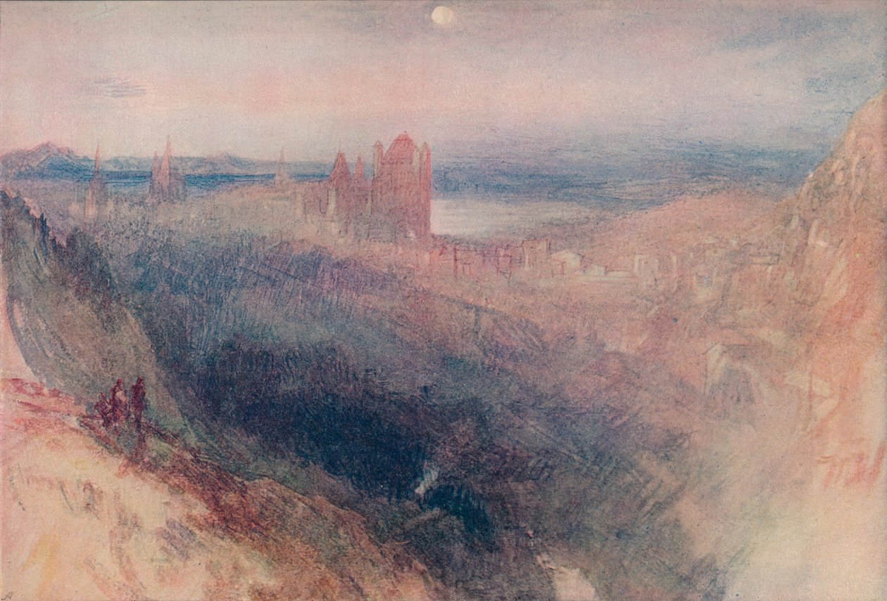 Lausanne: Z Le Signal, 1909 od Joseph Mallord William Turner