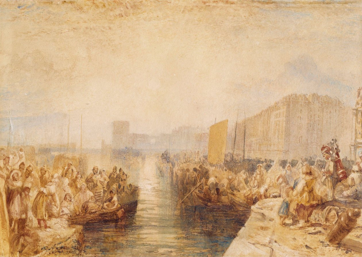Le Havre: Západ slunce od Joseph Mallord William Turner