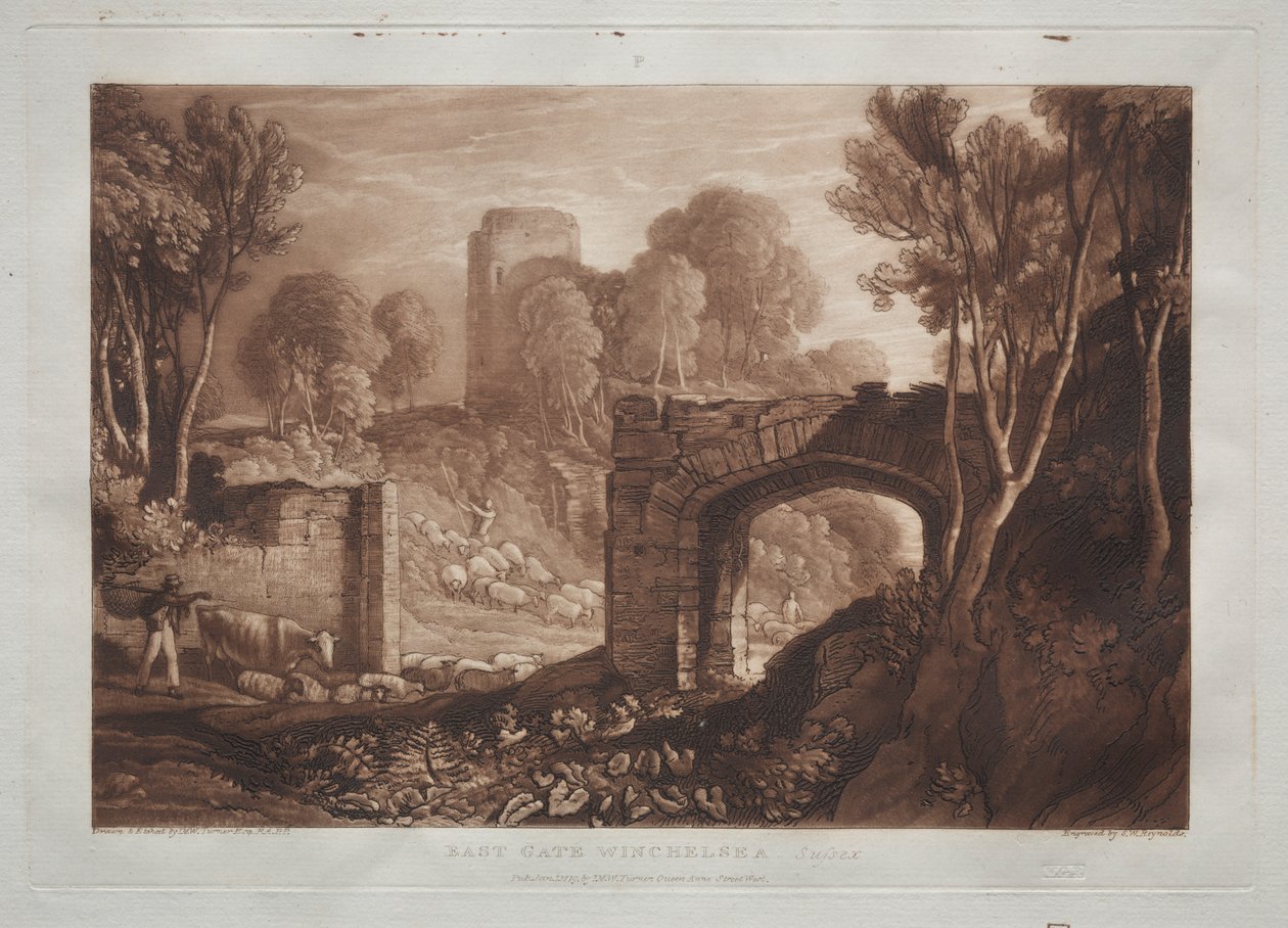 Liber Studioroom: East Gate, Winchelsea, Sussex od Joseph Mallord William Turner