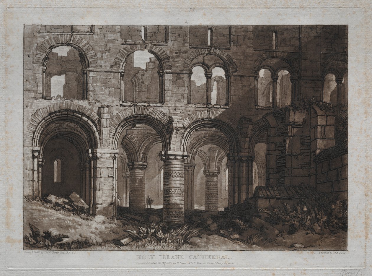 Kniha studií: Katedrála Svatého ostrova. od Joseph Mallord William Turner
