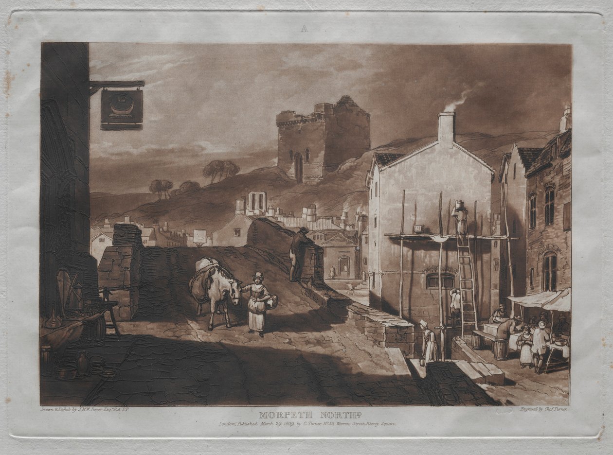 Kniha studií: Morpeth North od Joseph Mallord William Turner