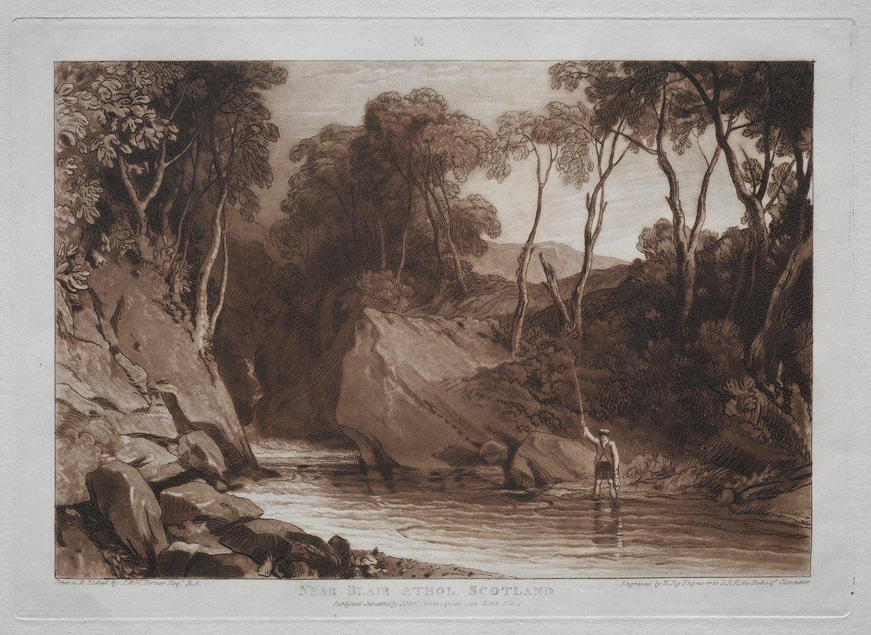 Kniha studií: Near Blain Athol, Skotsko od Joseph Mallord William Turner
