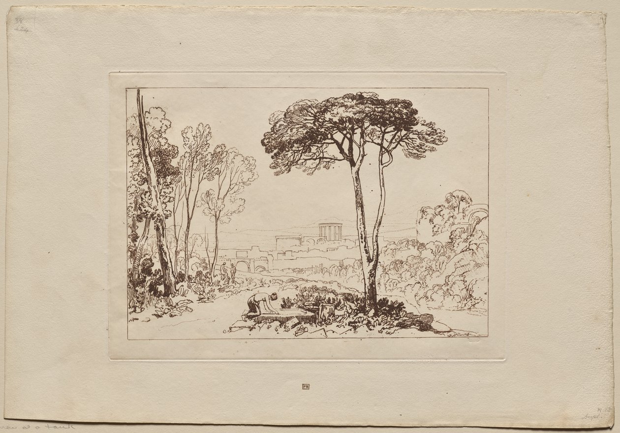 Kniha studií: Scéna na venkově od Joseph Mallord William Turner