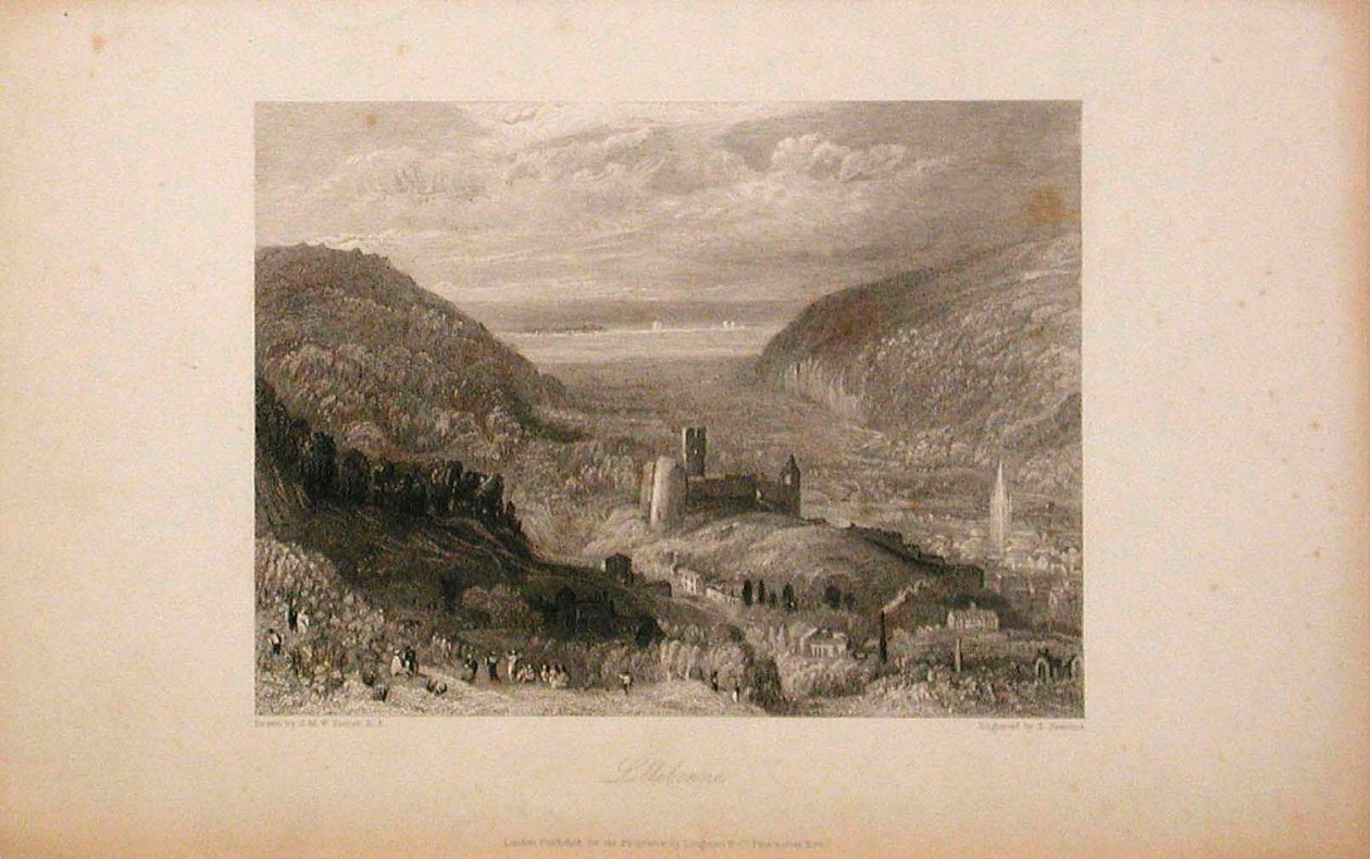 Lillebonne, zámek a věž od Joseph Mallord William Turner