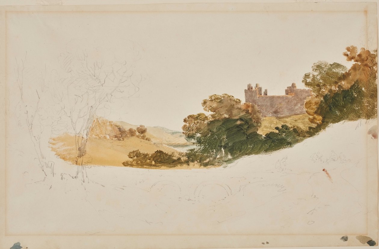 Palác Linlithgow, Skotsko od Joseph Mallord William Turner