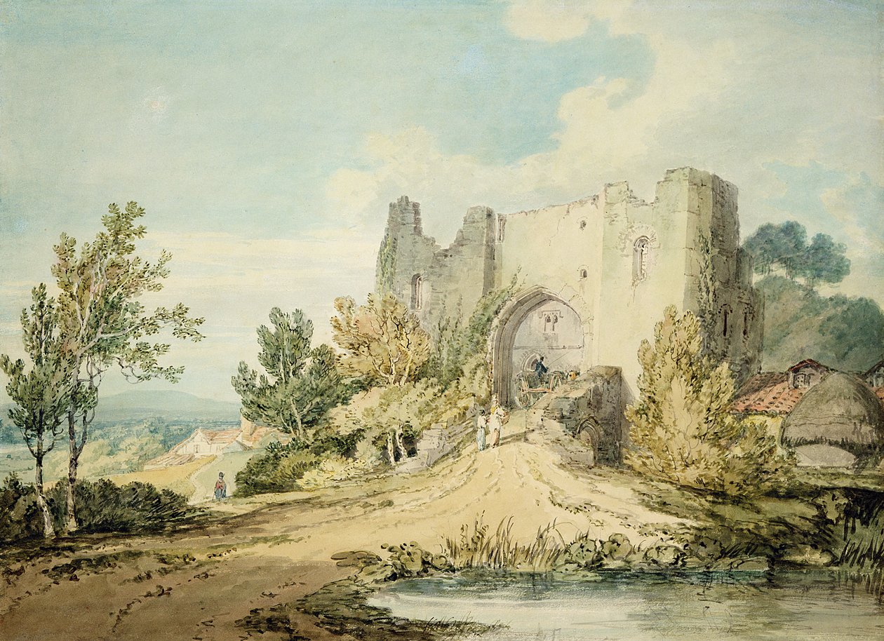 Brána hradu Llanblethian od Joseph Mallord William Turner