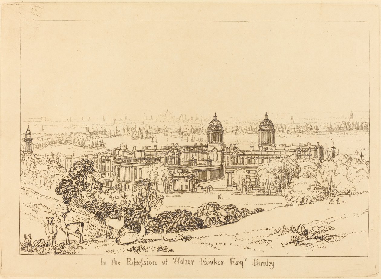 Londýn z Greenwiche od Joseph Mallord William Turner