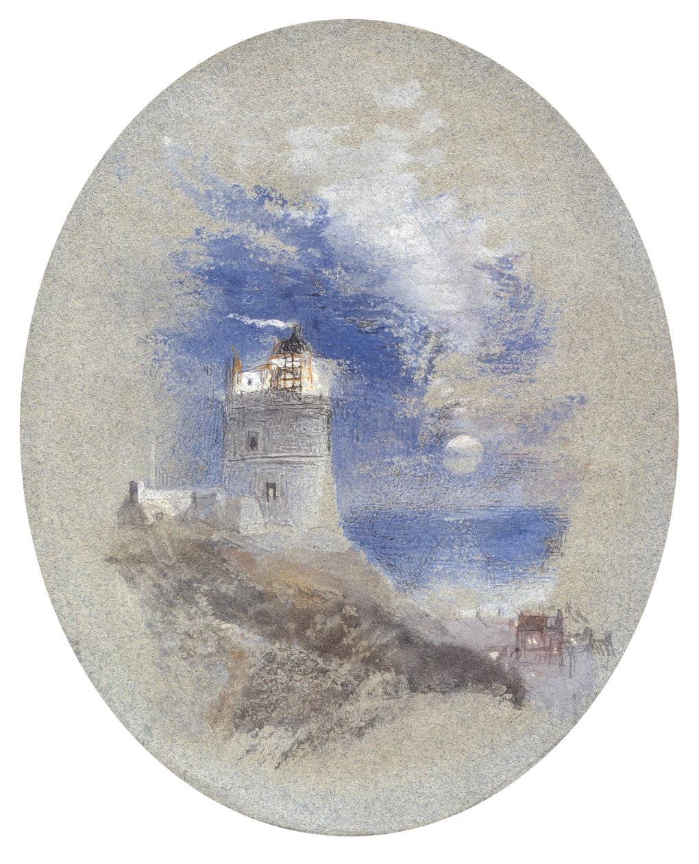 Maják Lowestoffe od Joseph Mallord William Turner