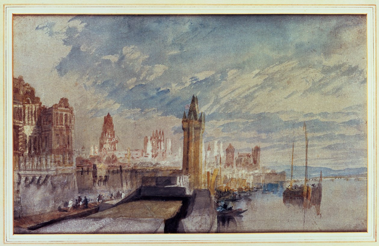 Mohuč na Rýně od Joseph Mallord William Turner