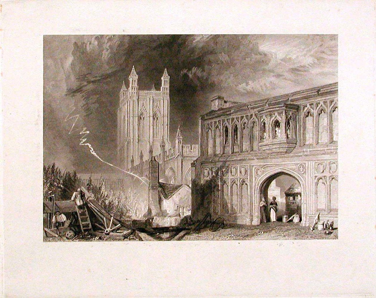 Malvernské opatství a brána od Joseph Mallord William Turner