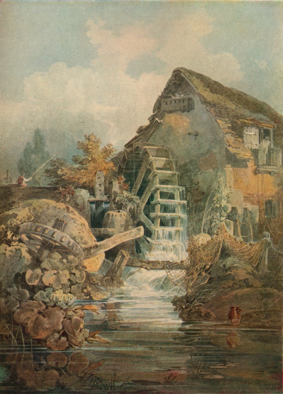 Marford Mill, Denbighshire, c1795 od Joseph Mallord William Turner