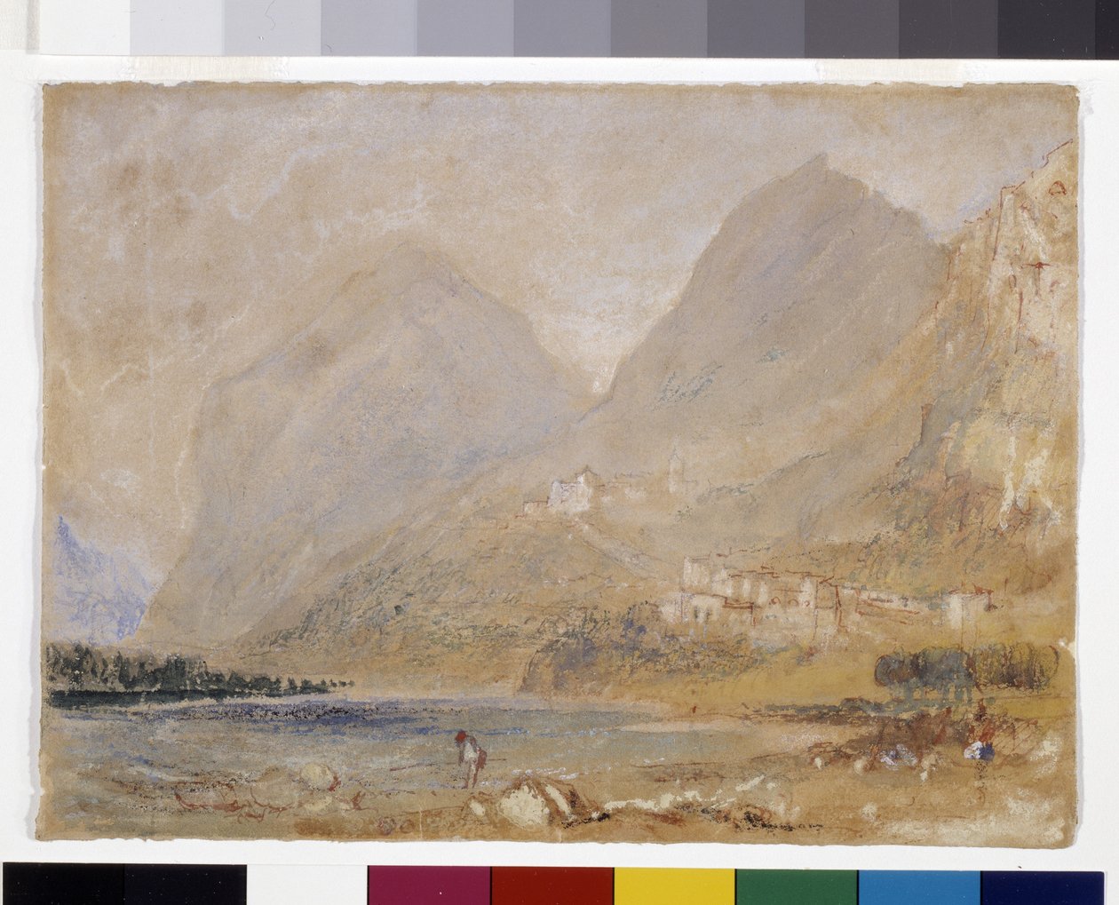 Martinswand, Nedaleko Innsbrucku (akvarel a kvaš na šedém papíře) od Joseph Mallord William Turner