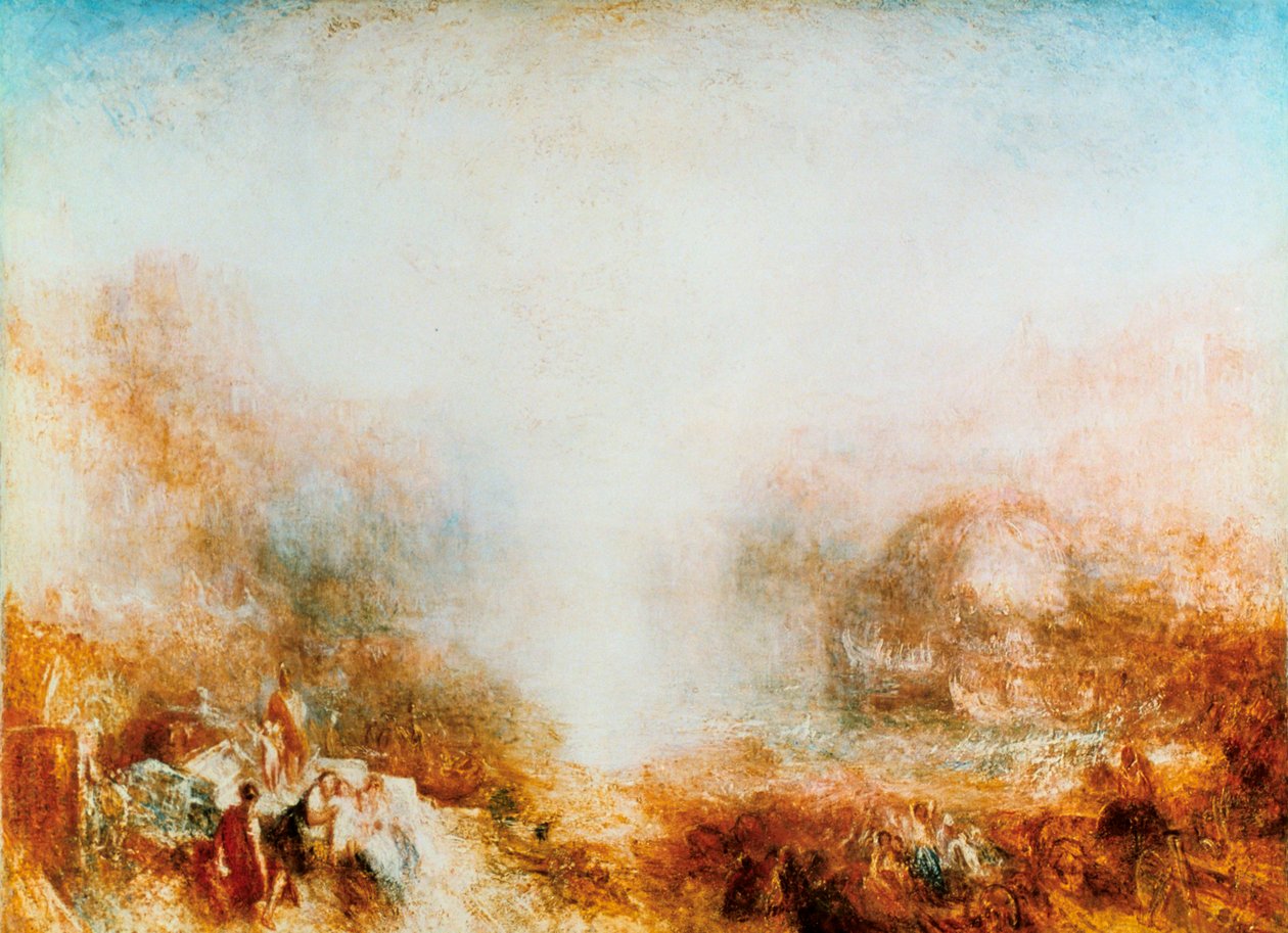 Merkur poslán napomenout Aenea, 1850 od Joseph Mallord William Turner