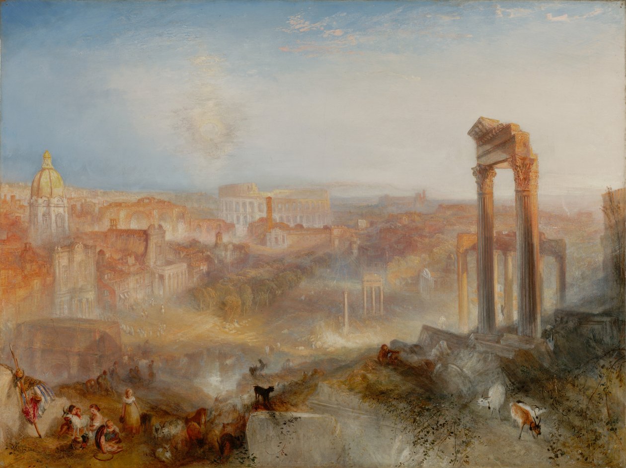Moderní Řím – Campo Vaccino od Joseph Mallord William Turner