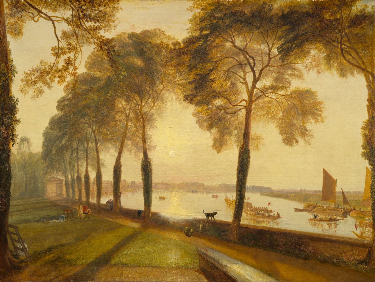Terasa Mortlake, 1827 od Joseph Mallord William Turner