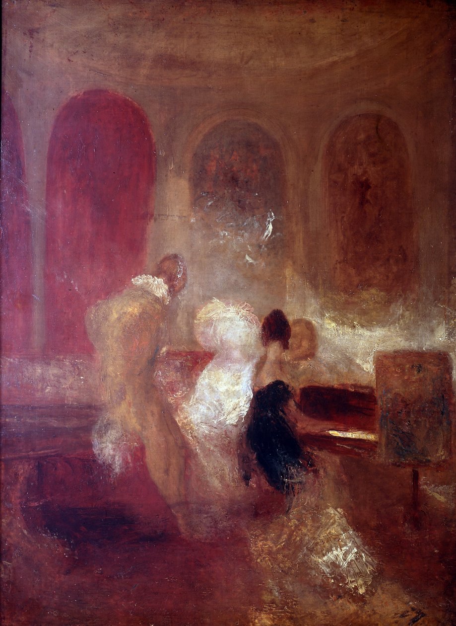 Hudební večírek, hrad East Cowes, kolem roku 1835 od Joseph Mallord William Turner