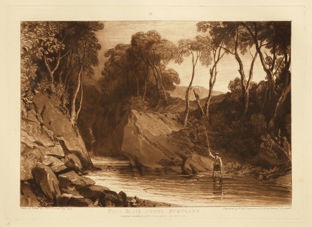 Poblíž Blair Athol od Joseph Mallord William Turner