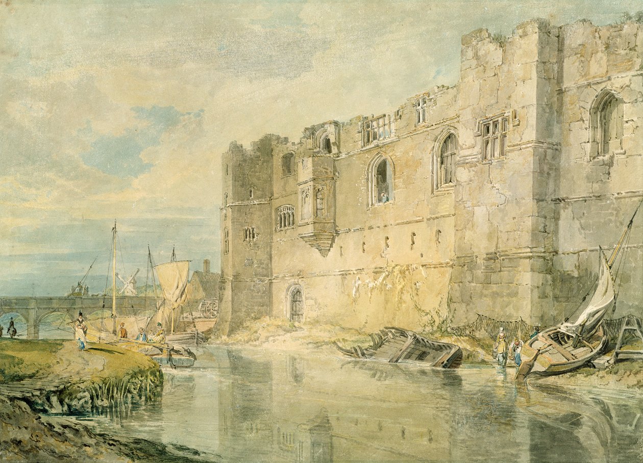Newark-upon-Trent, kolem roku 1796 (akvarel přes grafit na papíře) od Joseph Mallord William Turner