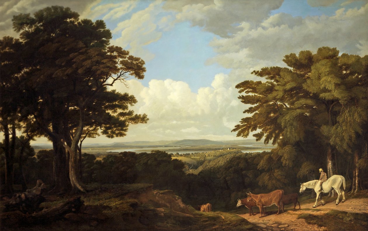 Newnham-on-Severn, Gloucestershire, od Dean Hill od Joseph Mallord William Turner