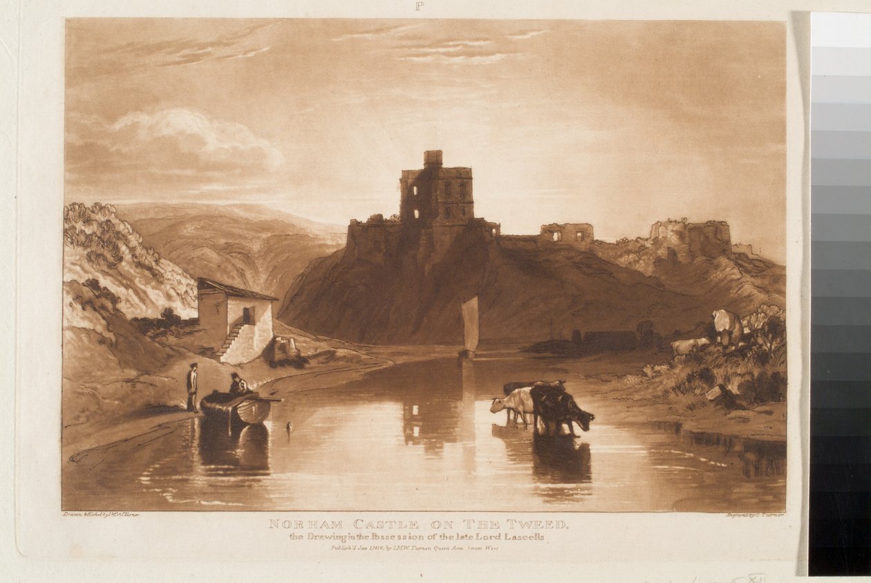 Hrad Norham, 1. ledna od Joseph Mallord William Turner