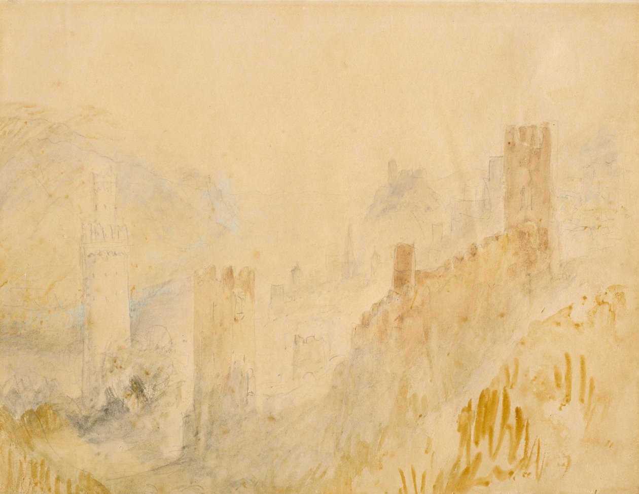 Oberwesel na Rýně od Joseph Mallord William Turner