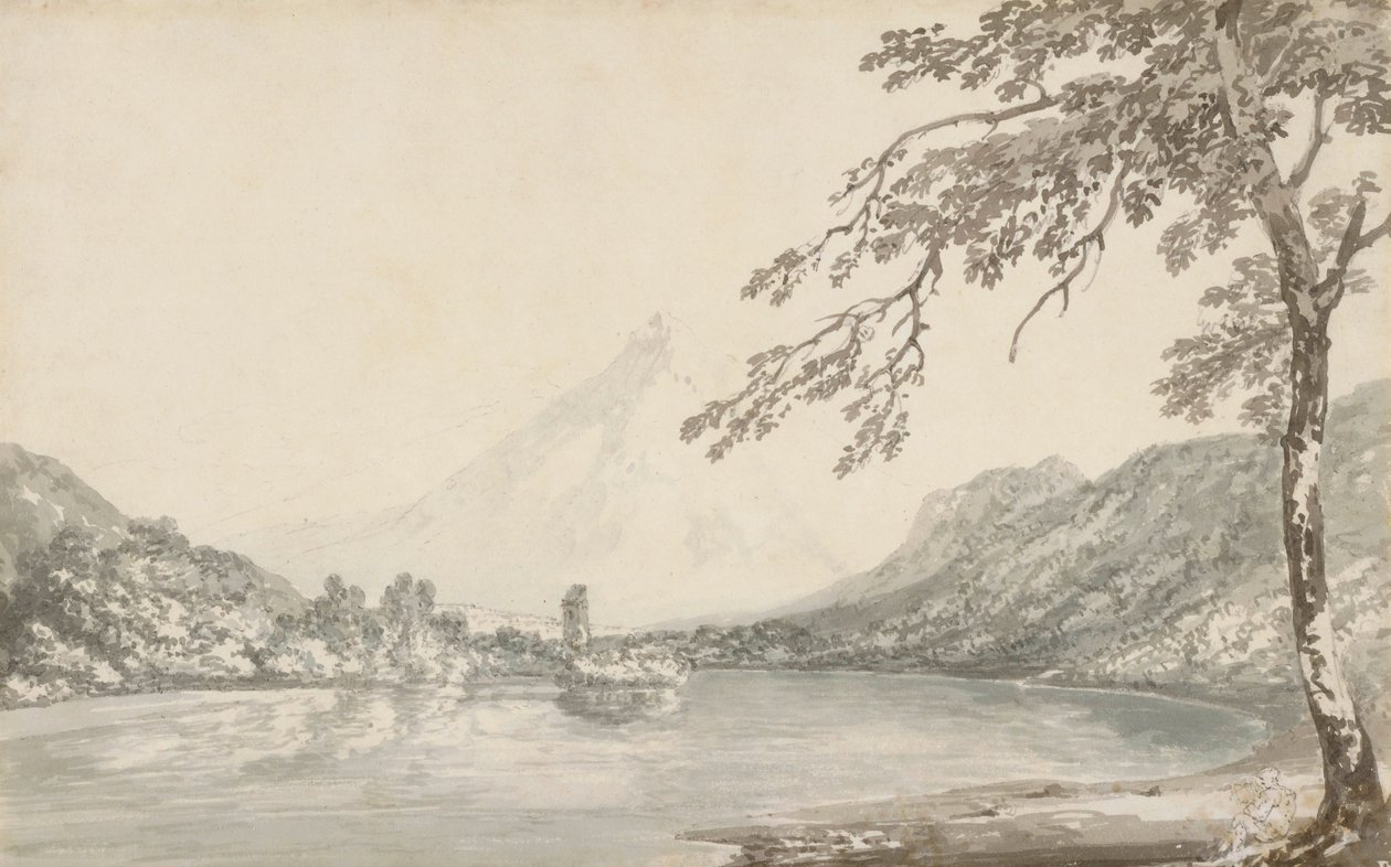 Na řece Aar mezi Unterseenem a Brienzským jezerem od Joseph Mallord William Turner