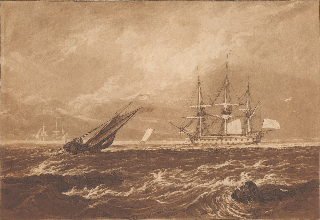Původní skica obrazu pro W. Leader, Esq. od Joseph Mallord William Turner