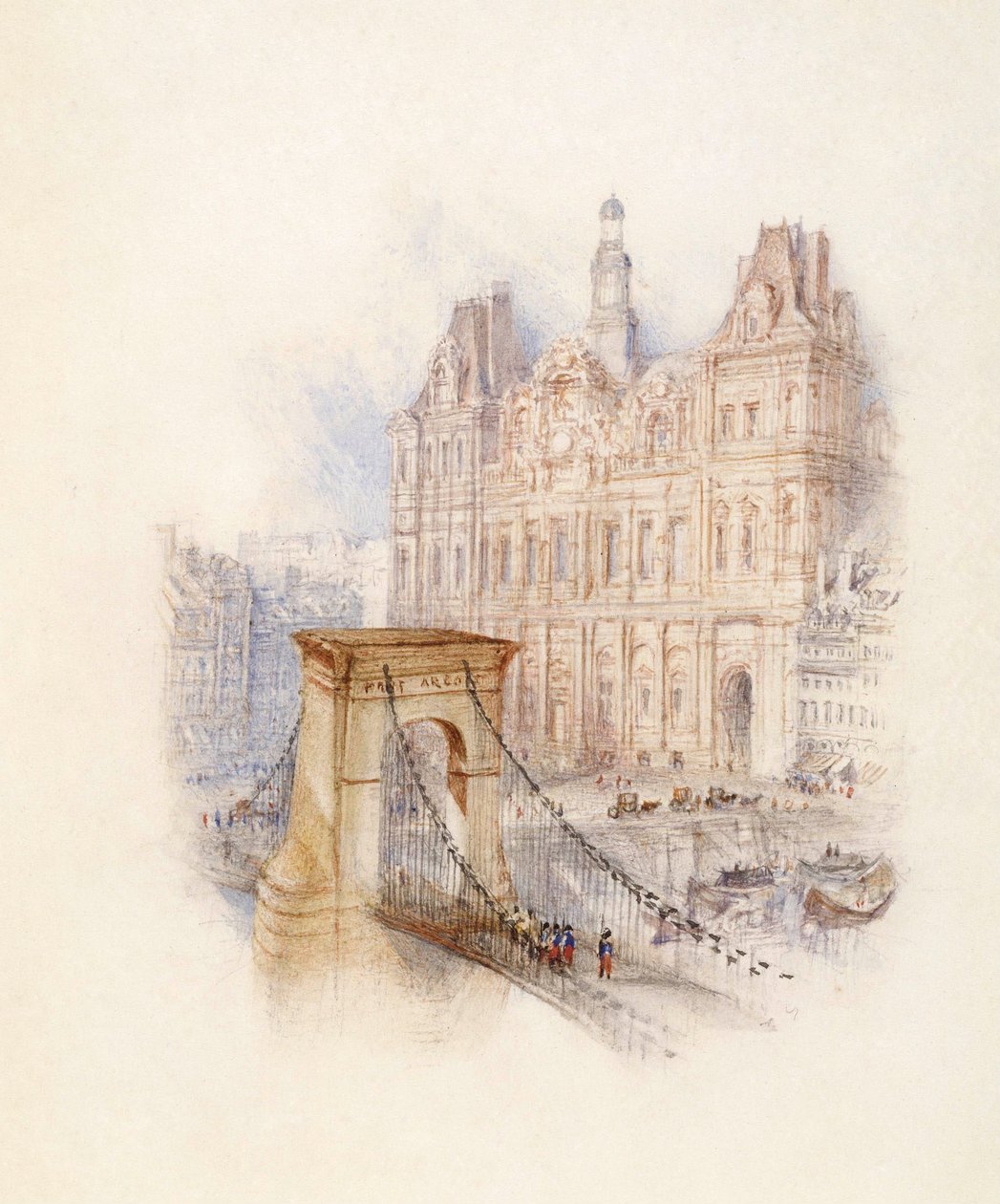 Paříž: Radnice od Joseph Mallord William Turner