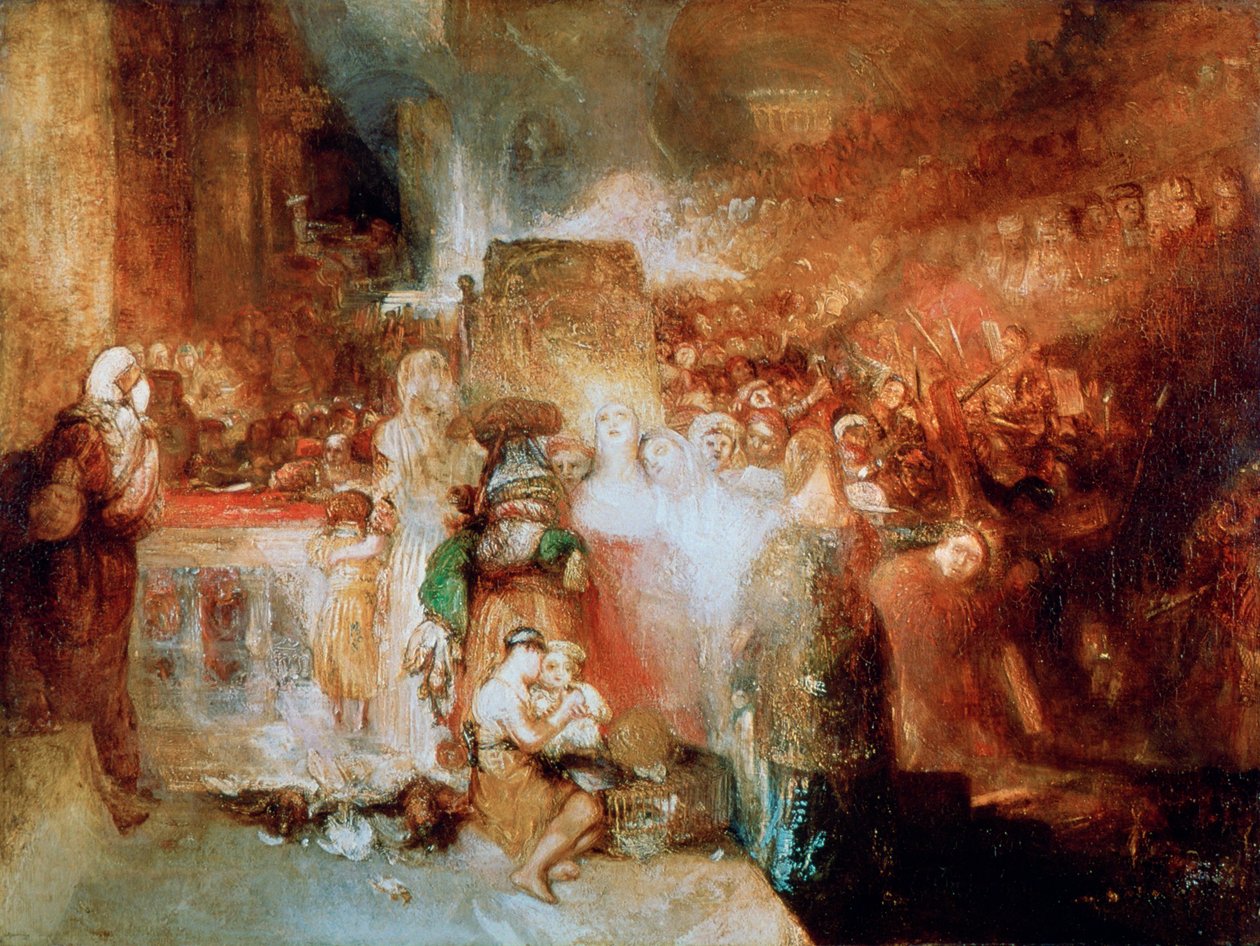 Pilát si myje ruce, 1830 od Joseph Mallord William Turner