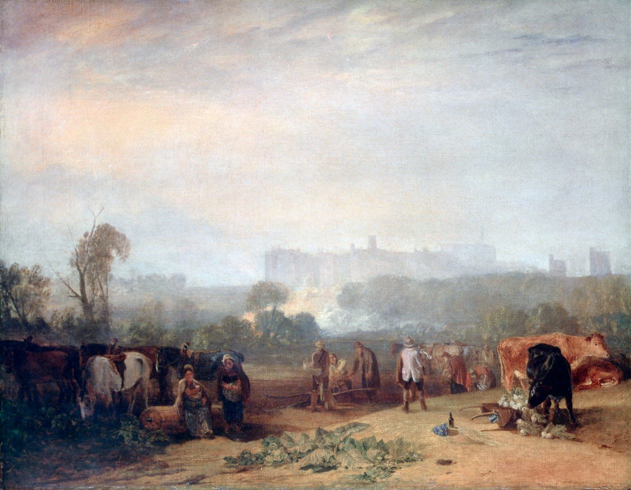 Orba tuřínů, poblíž Slough, `Windsor, c1809 od Joseph Mallord William Turner