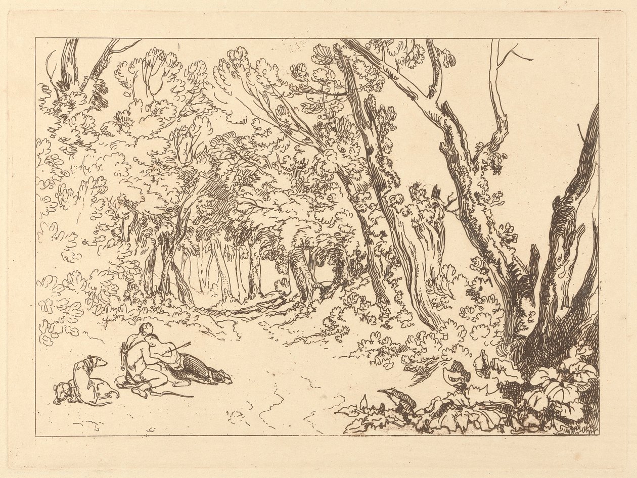 Procris a Cephalus od Joseph Mallord William Turner