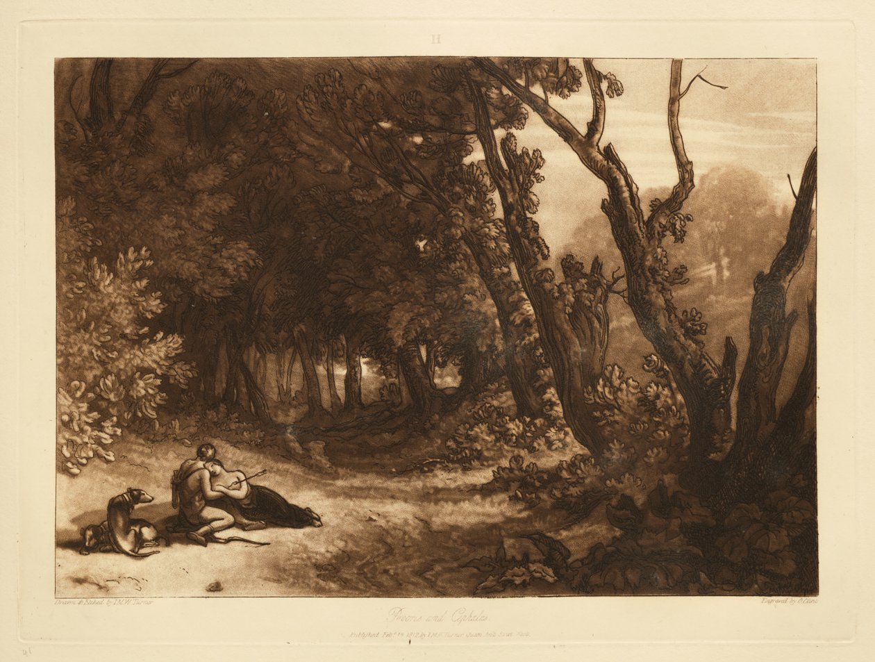Prokris a Kefalos od Joseph Mallord William Turner