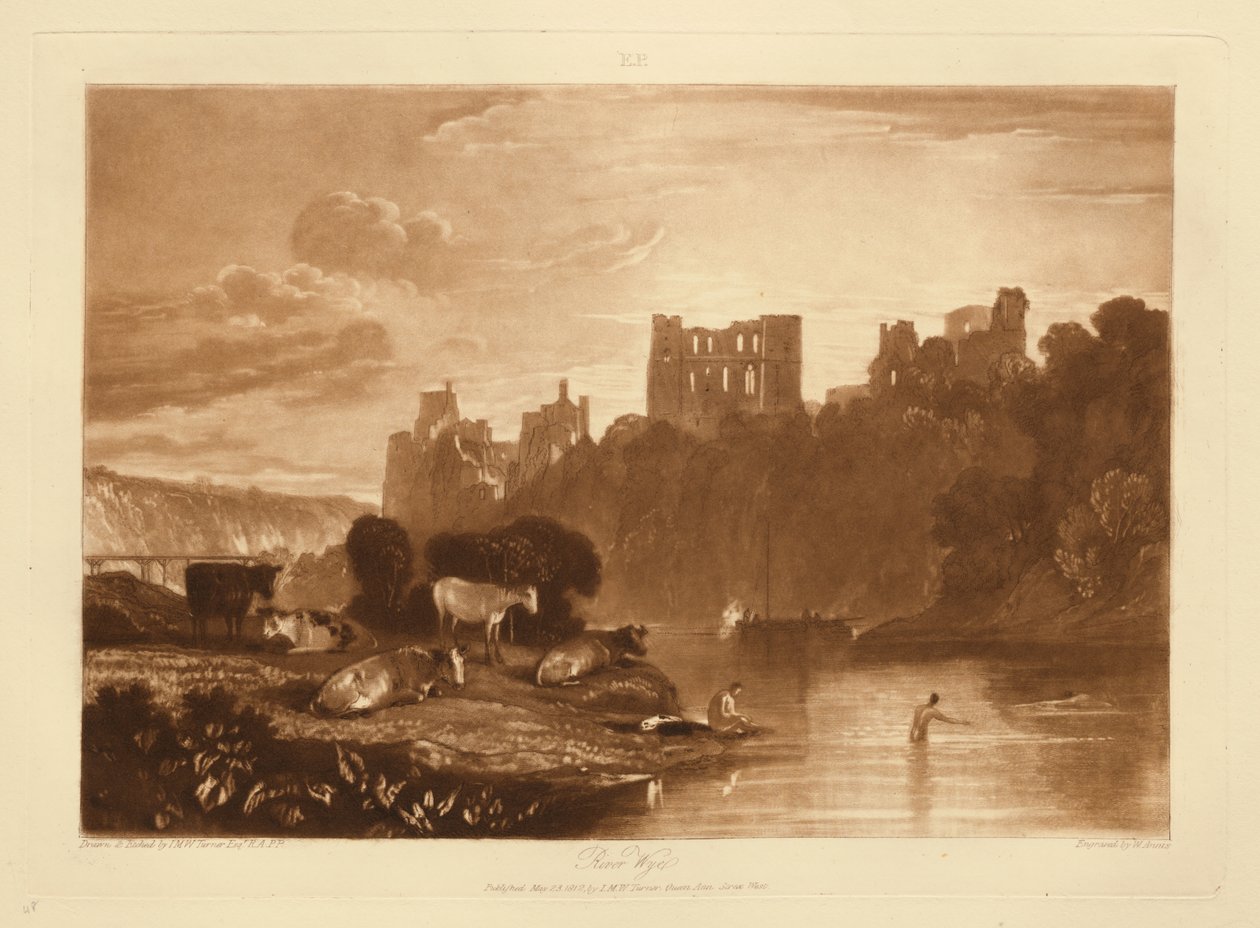 Řeka Wye od Joseph Mallord William Turner