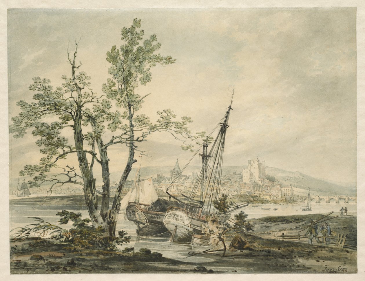 Rochester, kolem roku 1793 od Joseph Mallord William Turner