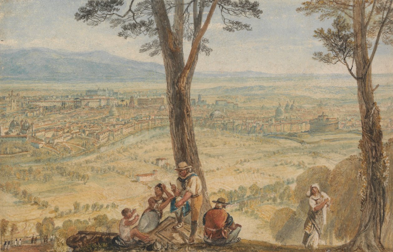 Řím od Monte Maria od Joseph Mallord William Turner