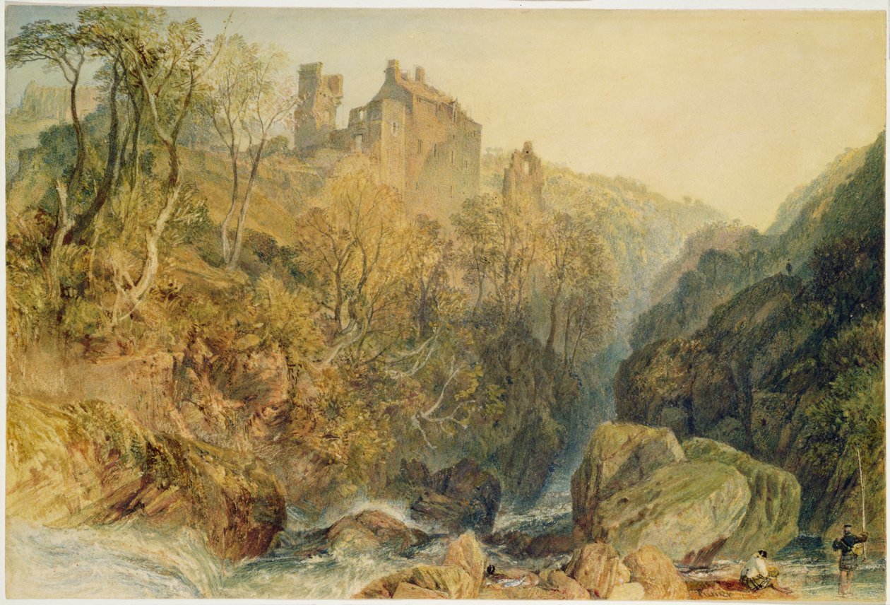 Hrad Rosslyn, Midlothian (akvarel a kvaš na papíře) od Joseph Mallord William Turner