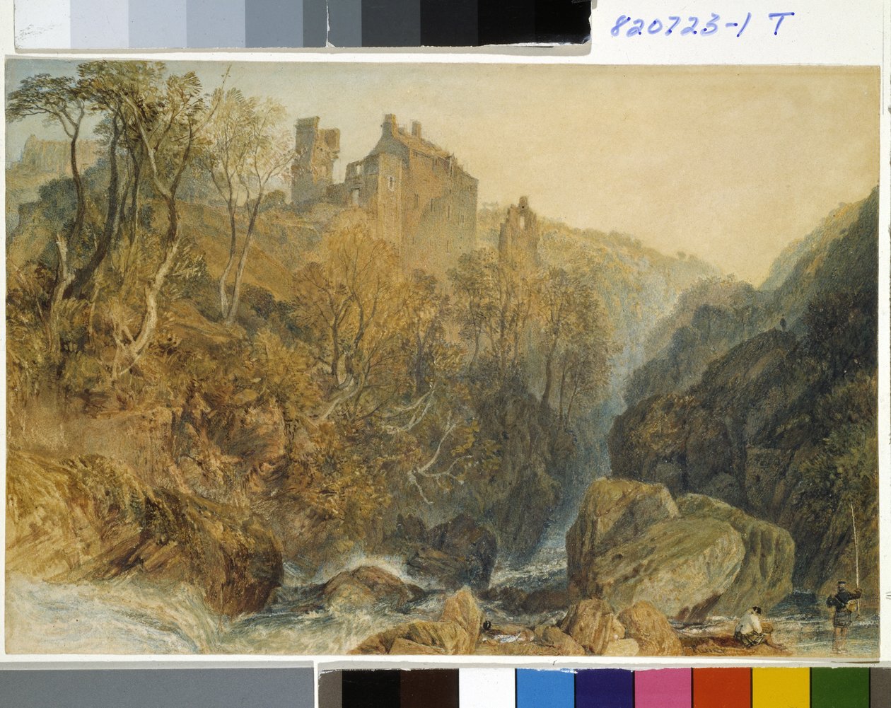 Zámek Rosslyn (akvarel na bílém papíře) od Joseph Mallord William Turner