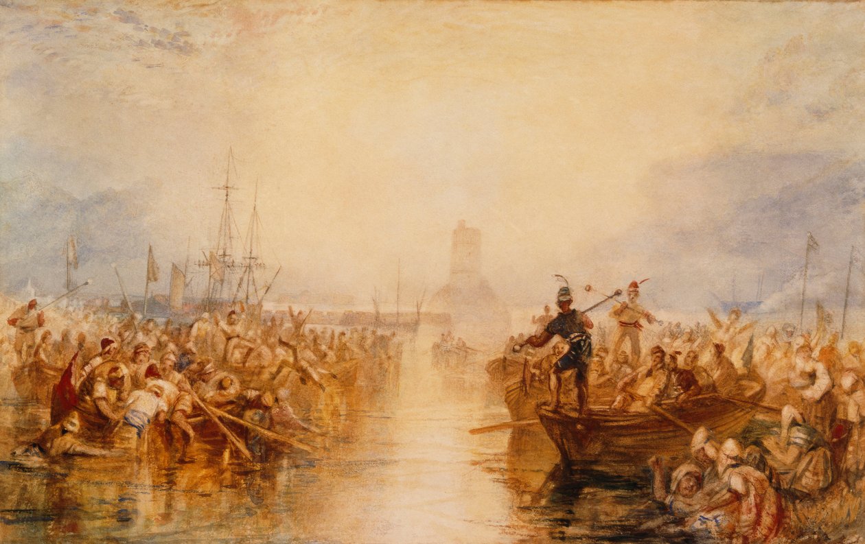 Saint-Vaast-La-Hougue, Normandie od Joseph Mallord William Turner