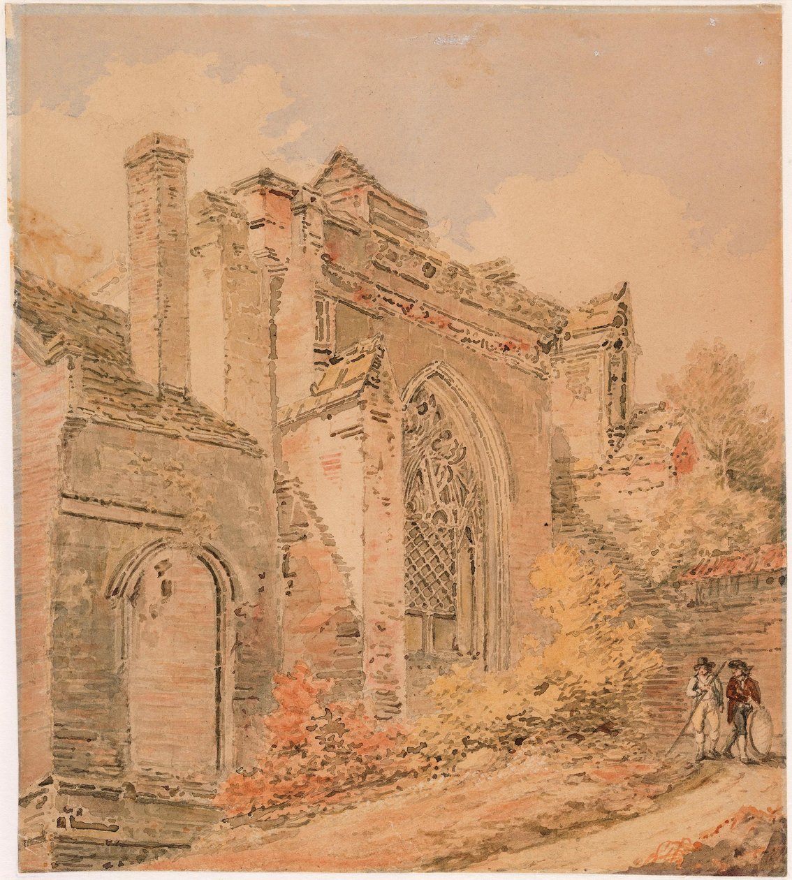 Opatství St Albans, Hertfordshire od Joseph Mallord William Turner