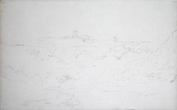 Hrad Scarborough, cca 1801 (tužka na papíře) od Joseph Mallord William Turner