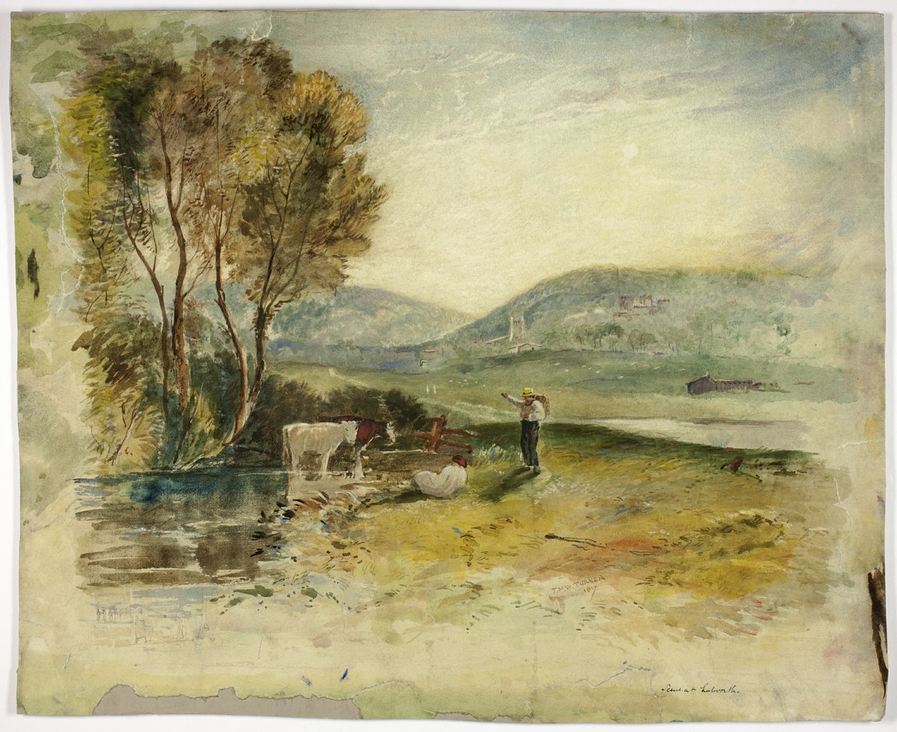 Scéna v Lutworthu od Joseph Mallord William Turner