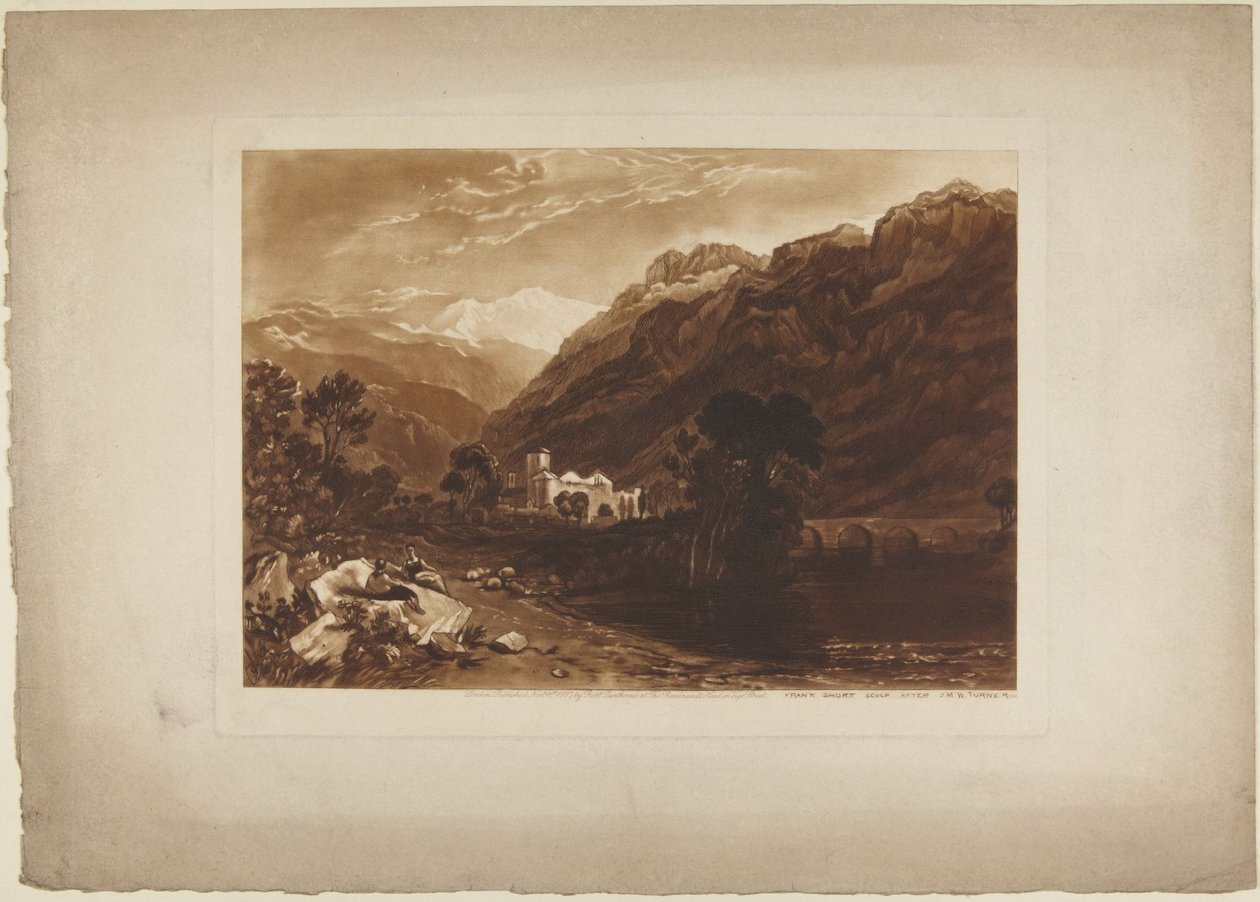 Scéna v Alpách od Joseph Mallord William Turner