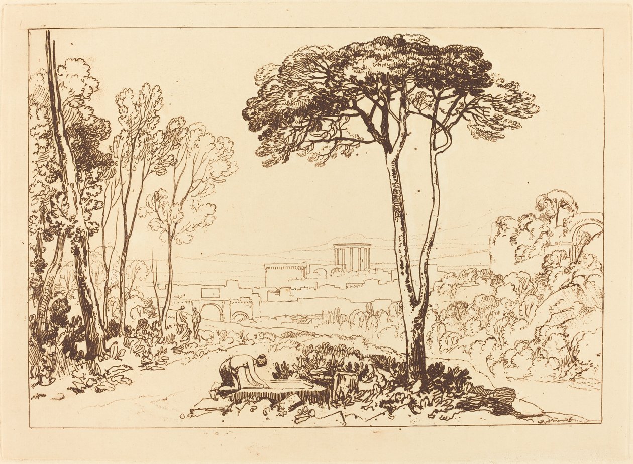 Scéna v Campagna od Joseph Mallord William Turner