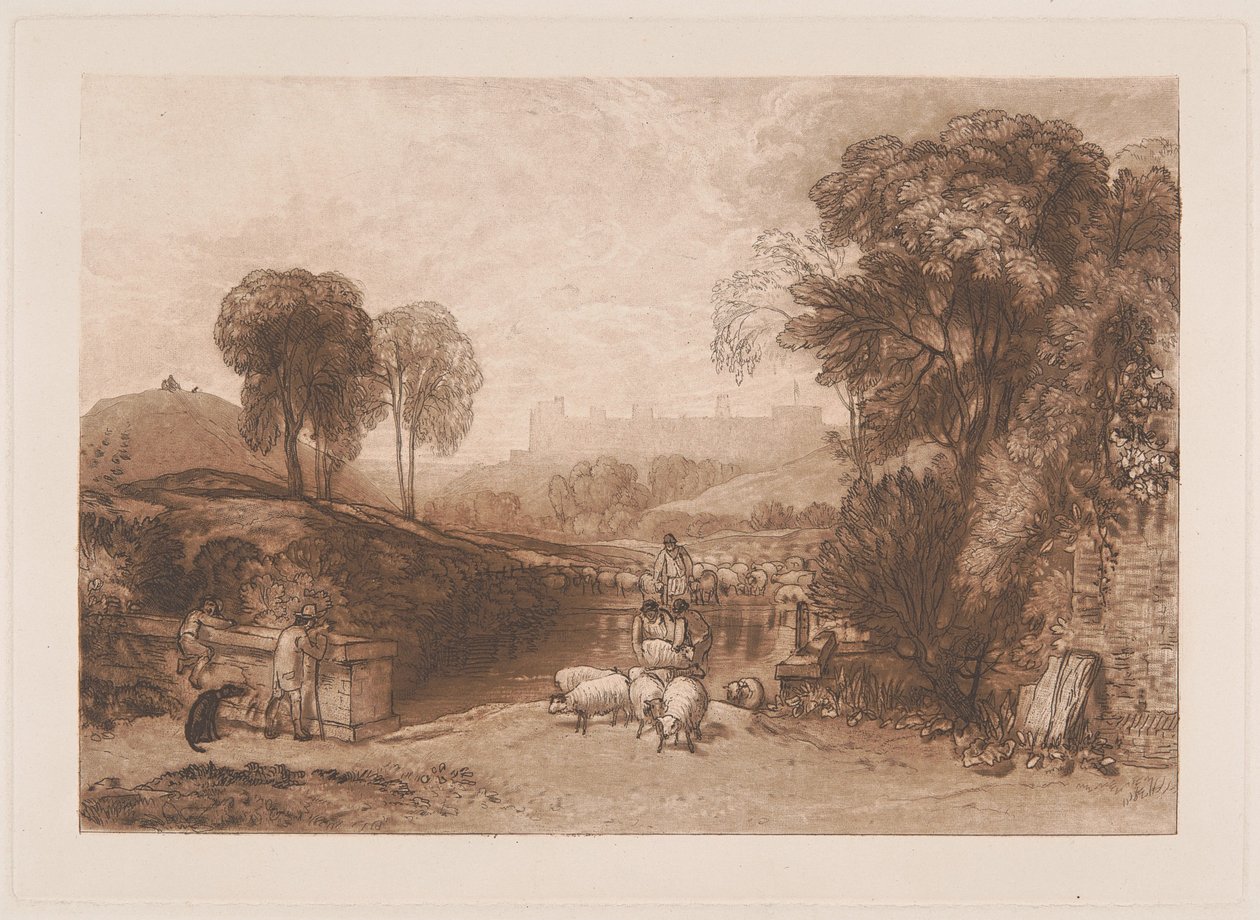 Mytí ovcí, Windsor od Joseph Mallord William Turner