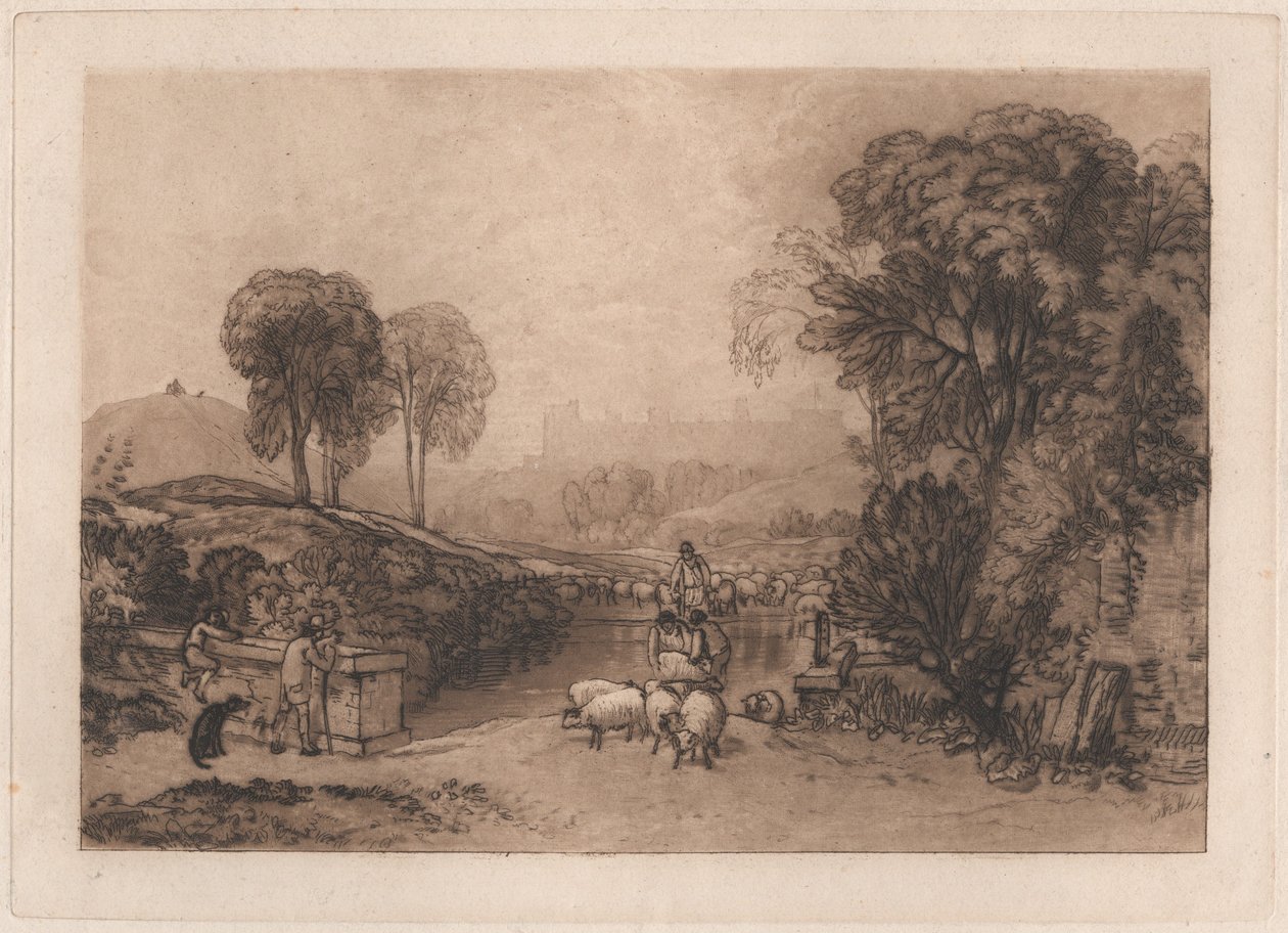 Mytí ovcí, Windsor od Joseph Mallord William Turner